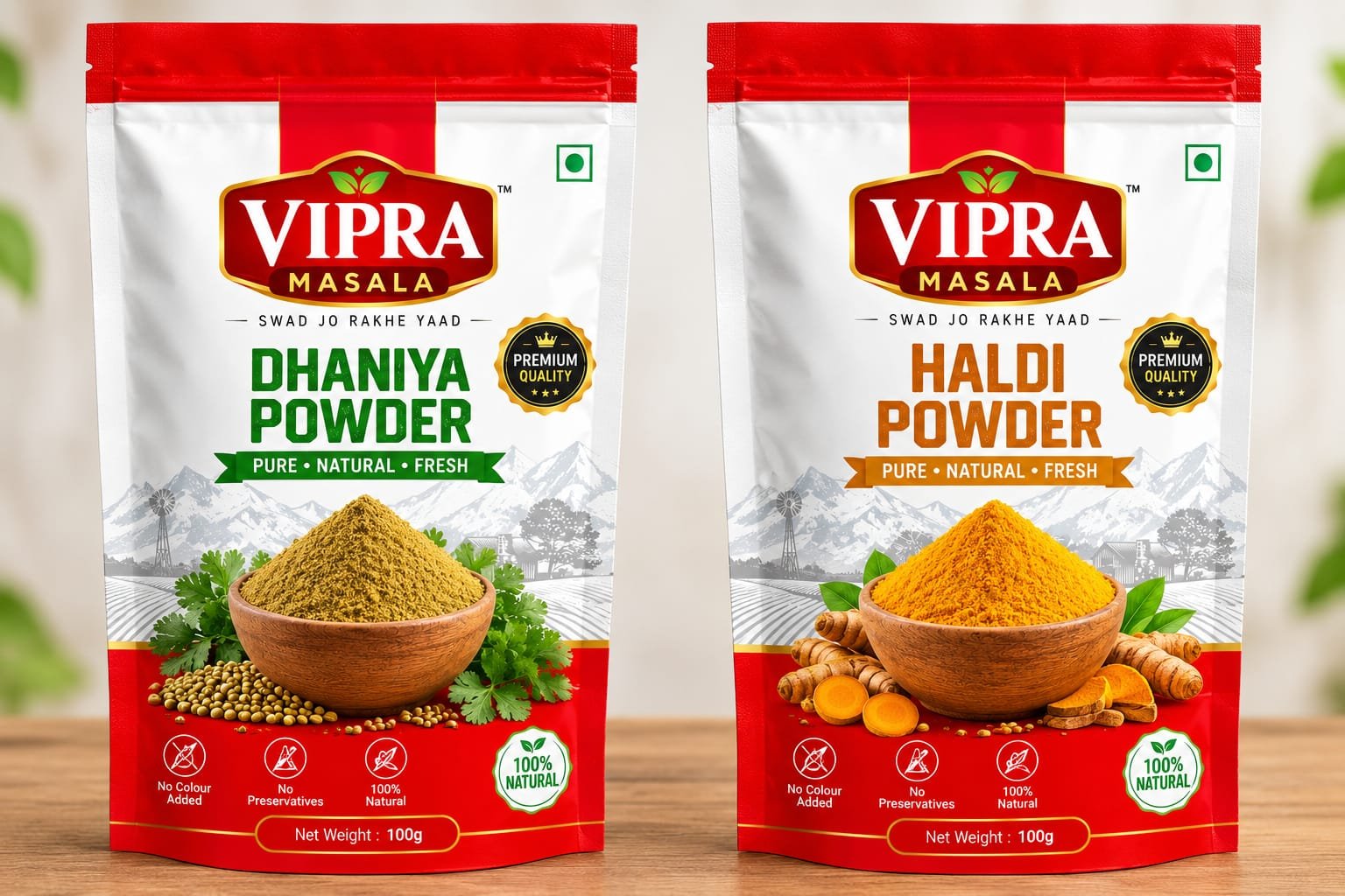 Dhaniya aur Haldi powder pack